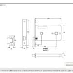 SS 5" Horizontal Bathroom Lock 2