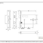 SS 5" Horizontal 3 Lever Sashlock 2