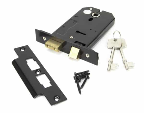 Black 5" Horizontal 3 Lever Sashlock 2