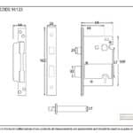 SSS 2Â½" 5 Lever H/Duty BS Sashlock KA 2