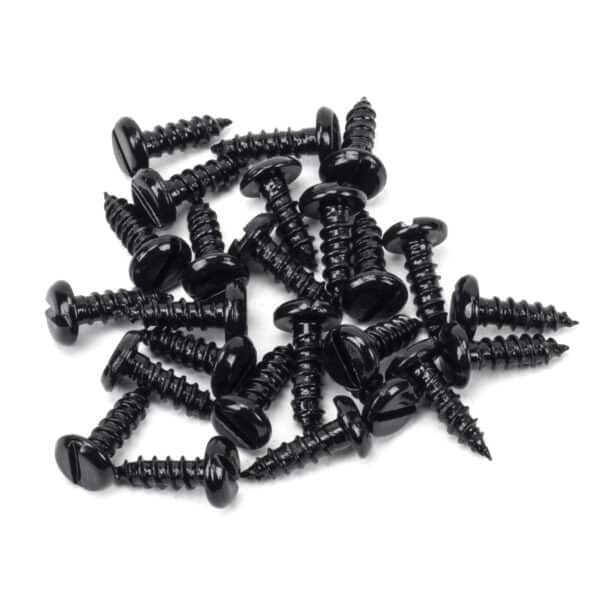 Black 10x2" Round Head Screws (25) 1