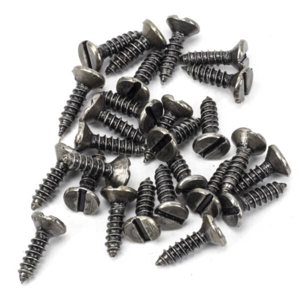 Pewter 10x1Â½" Round Head Screws (25) 1