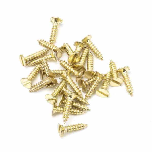 Polished Brass SS 4xÃ‚Â¾" Countersunk Raised Head Screws (25) 1