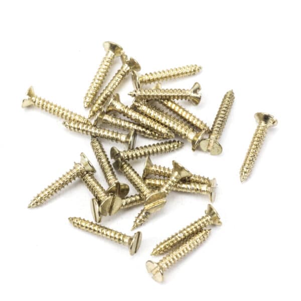 Polished Brass SS 6xÃ‚Â¾" Countersunk Raised Head Screws (25) 1