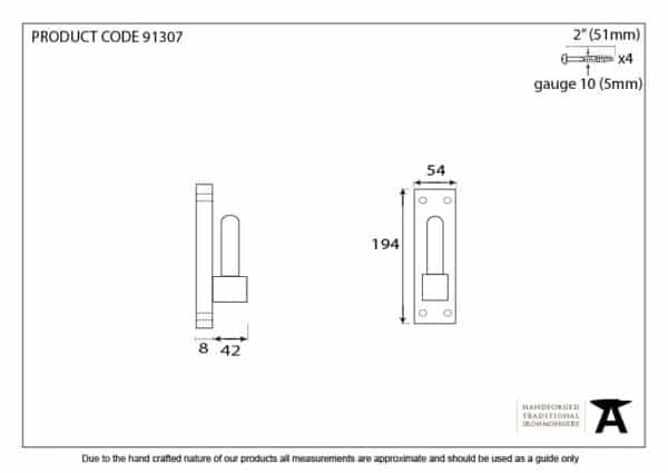 Pewter Frame Hook for 33741 (pair) 3