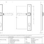 Aged Brass Newbury Slimline Lever Espag. Lock Set 3