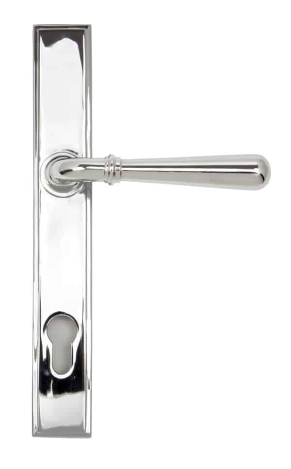 Polished Chrome Newbury Slimline Lever Espag. Lock Set 2