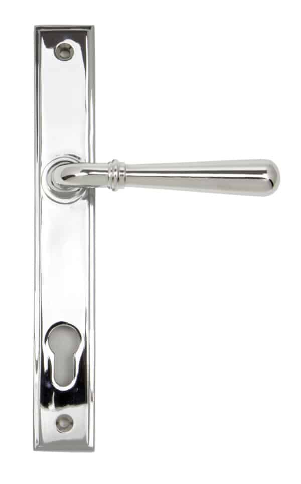 Polished Chrome Newbury Slimline Lever Espag. Lock Set 1