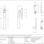 Polished Chrome Night-Vent Locking Newbury Fastener 3
