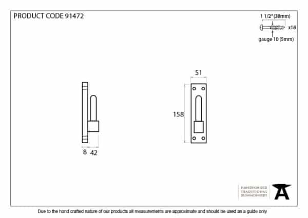 External Beeswax Frame Hook For 91471 (pair) 3