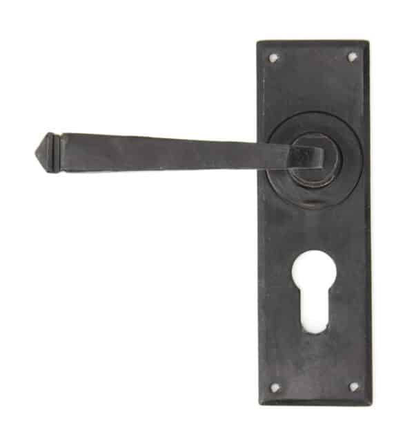 External Doors Beeswax Avon Lever Euro Lock Set 2