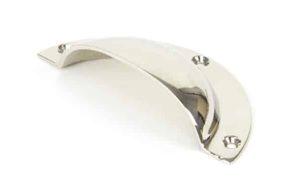 Polished Nickel 4" Plain Drawer Pull 2