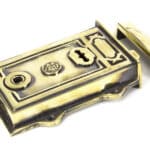 Aged Brass Davenport Rim Lock 2