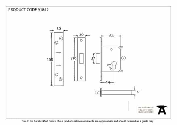 SSS 2Â½" Euro Profile Deadlock 2