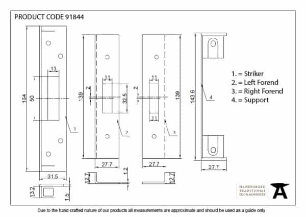 SSS Â½" Euro Deadlock Rebate Kit 2