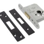 Black 2Â½" Euro Profile Deadlock 1
