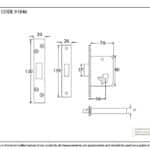 Black 3" Euro Profile Deadlock 2