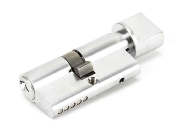 Satin Chrome 30/30 Euro Cylinder/Thumbturn 1