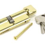Lacquered Brass 40/40 Euro Cylinder/Thumbturn 2