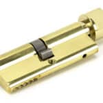 Lacquered Brass 40/40 Euro Cylinder/Thumbturn 1