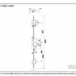 SS 45mm Backset Hook 3 Point Door Lock 3