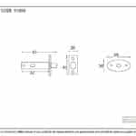 Polished Chrome Security Door Bolt 2