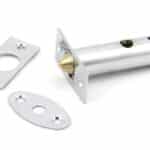Polished Chrome Security Door Bolt 1