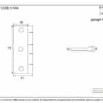 Black 3" Dummy Butt Hinge (Single) 3