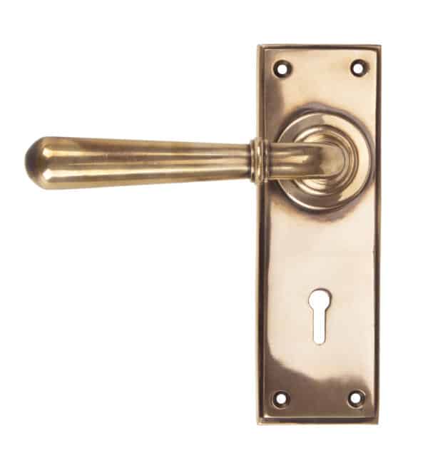 Polished Bronze Newbury Lever Lock Set 1