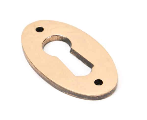 Polished Bronze Oval Escutcheon 1