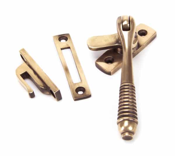 Polished Bronze Locking Reeded Fastener 1