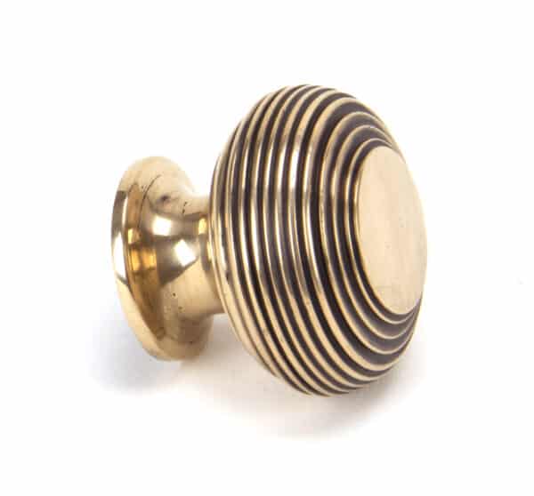 Polished Bronze Beehive Cabinet Knob 40mm 2