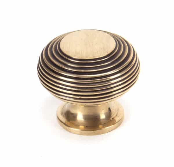 Polished Bronze Beehive Cabinet Knob 40mm 1