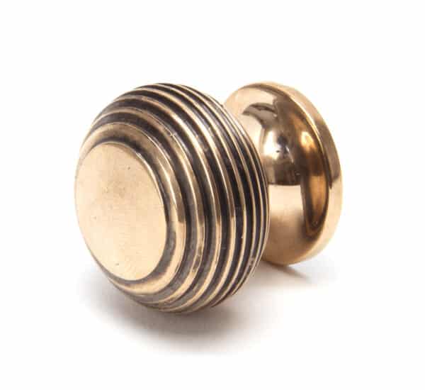 Polished Bronze Beehive Cabinet Knob 30mm 2