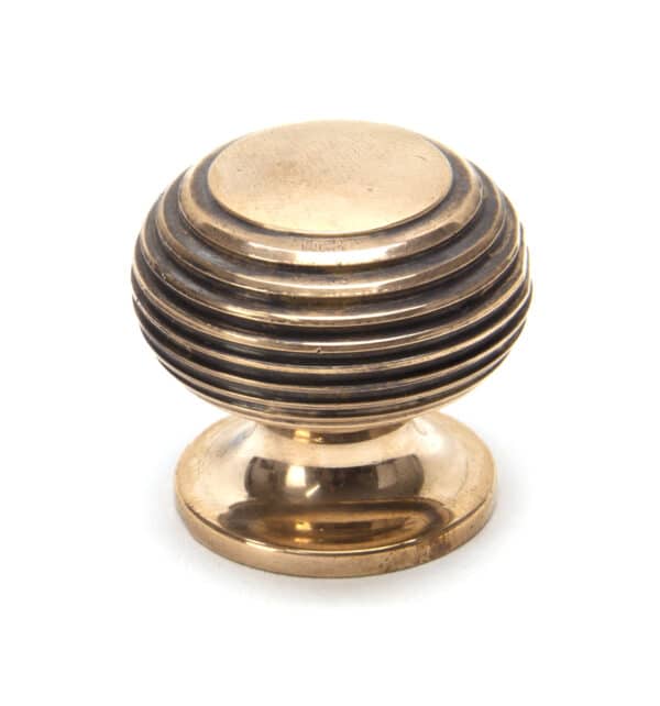 Polished Bronze Beehive Cabinet Knob 30mm 1