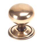 Polished Bronze Mushroom Cabinet Knob 38mm 1