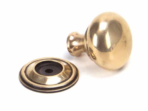 Polished Bronze Mushroom Cabinet Knob 32mm 2