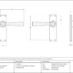 Polished Chrome Straight Lever Latch Set 3