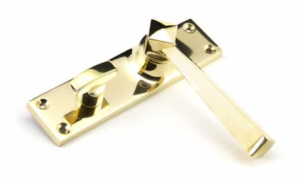 Polished Brass Straight Lever Bathroom Set 2