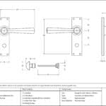 Polished Chrome Straight Lever Bathroom Set 3