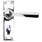 Polished Chrome Straight Lever Bathroom Set 1