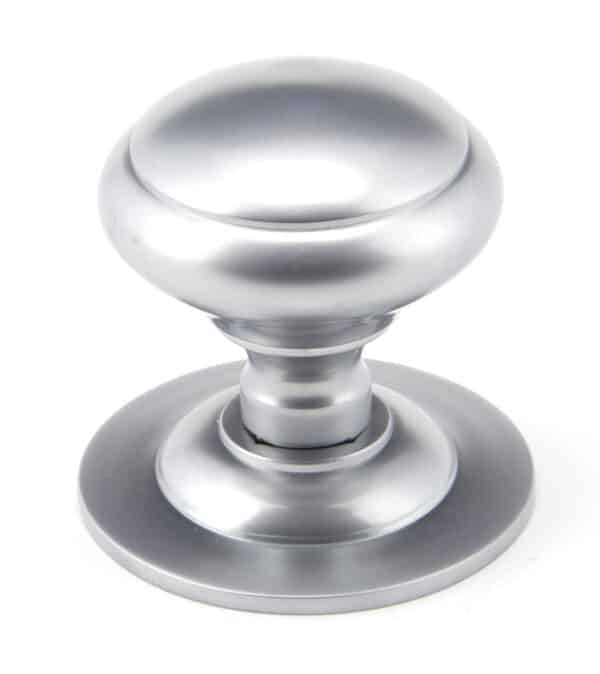 Satin Chrome Round Centre Door Knob 1