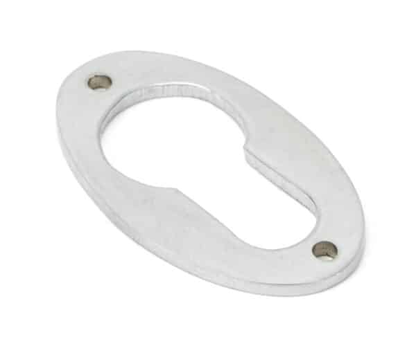 Satin Chrome Oval Euro Escutcheon 1