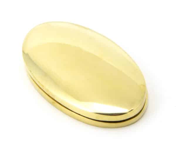 Polished Brass Oval Escutcheon & Cover 1