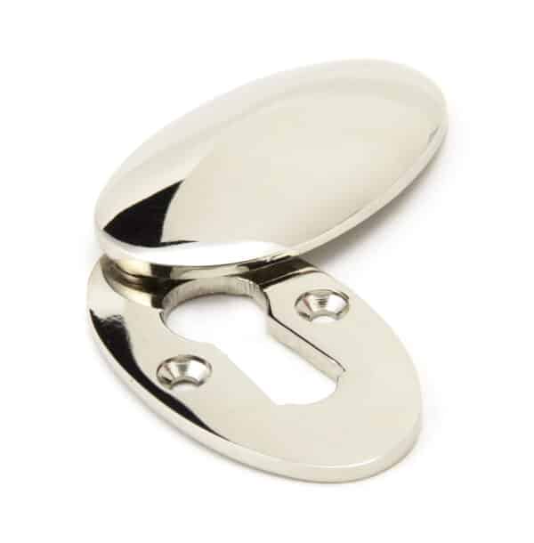 Polished Nickel Oval Escutcheon & Cover 2