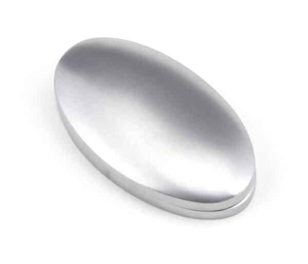 Satin Chrome Oval Escutcheon & Cover 2