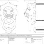 Polished Chrome Lion Head Door Knocker 3