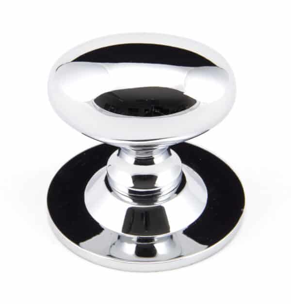 Polished Chrome Oval Cabinet Knob 40mm 1