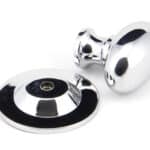 Polished Chrome Oval Cabinet Knob 33mm 2