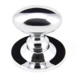 Polished Chrome Oval Cabinet Knob 33mm 1